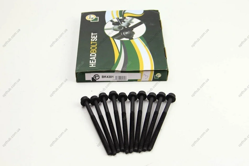 Комплект болтів з головкою системи TORX з чорного металу VOLKSWAGEN BEETLE 2003-2011, BORA 1999-2005, C BGA BK4301 (фото 1)