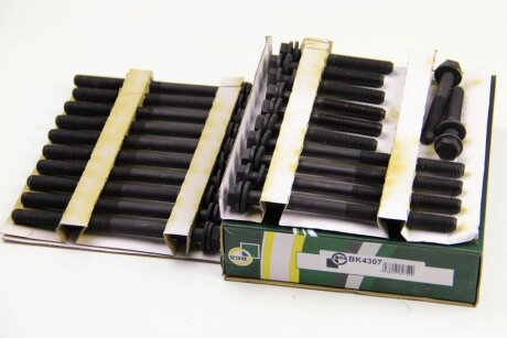 Комплект болтів з шестигранною головкою з чорного металу CITROEN RELAY/JUMPER 2000-2002 -ua BGA BK4307