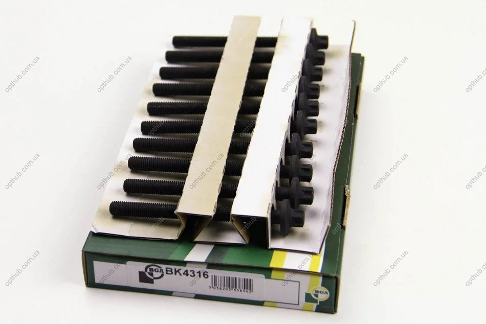 Комплект болтів з головкою системи TORX з чорного металу RENAULT CLIO 2005-2009, KANGOO 2003-2005, TWIN -ua BGA BK4316 (фото 1)