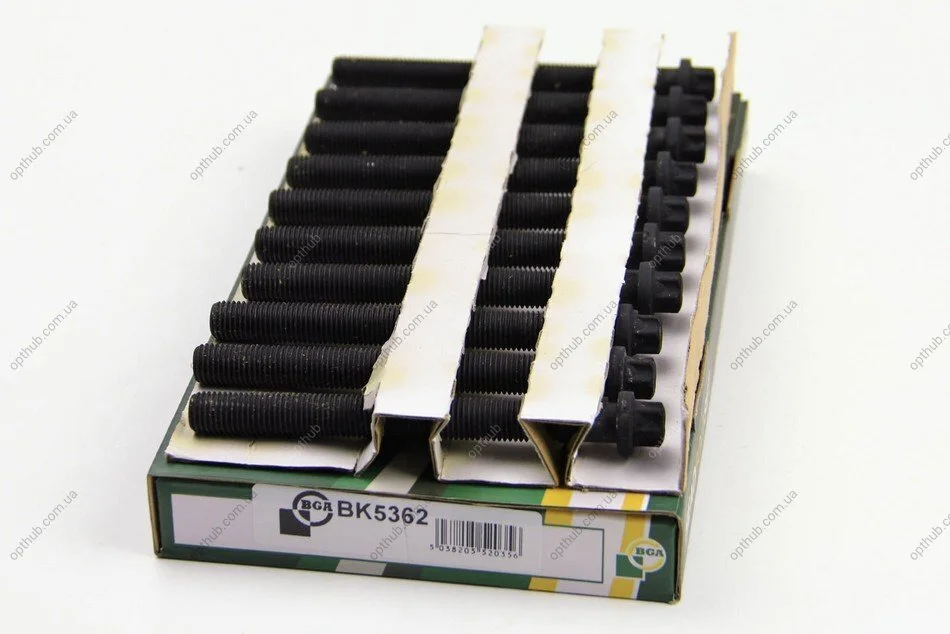 Комплект болтов с головкой системы TORX из черного металла RENAULT F8Q/F9Q, VOLVO D4192T2/D4192T3/D4192T4 BGA BK5362 (фото 1)