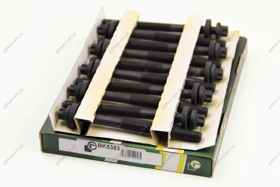 Комплект болтів з головкою системи TORX з чорного металу BMW 1 SERIES 2004-2007, 3 SERIES 2009-2012, 5 -ua BGA BK5383 (фото 1)
