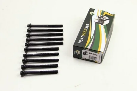 Комплект болтов с головкой системы TORX из черного металла К-Т БОЛТОВ M10X1.5 113MM/98MM REN E5F/E7F/ BGA BK6318