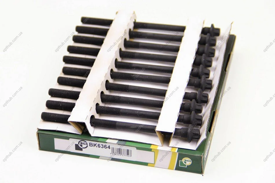 Комплект болтов с головкой системы TORX из черного металла PEUGEOT 1007 2005-2009, 106 1996-2003, 205 199 BGA BK6364 (фото 1)