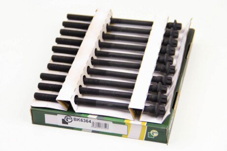 Комплект болтів з головкою системи TORX з чорного металу PEUGEOT 1007 2005-2009, 106 1996-2003, 205 199 BGA BK6364