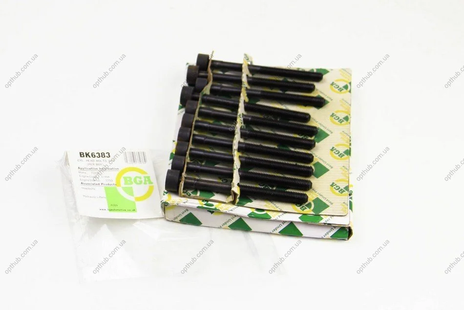 Комплект болтов с головкой системы TORX из черного металла FORD 1.8D/TD ESCORT 1995-2000, FIESTA 1999-200 BGA BK6383 (фото 1)