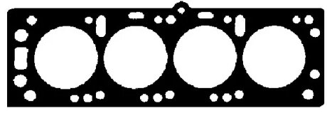 Прокладка головки блока арамідна Г/Б OPEL 0! 1.3MM -ua BGA CH0369