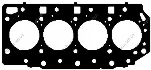 Прокладка головки блока металева Г/Б KIA SORENTO 2.5 CRDI D4CB 2! 0.90MM 02-06 BGA CH0584B (фото 1)
