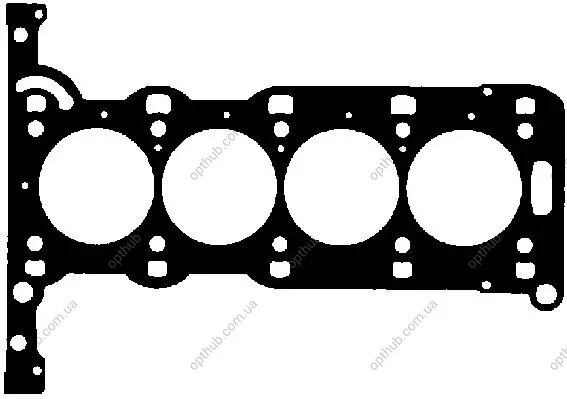 Прокладка головки блоку металева Г/Б OPEL X12XE/Z12XE BGA CH4549 (фото 1)