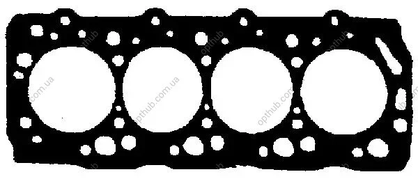Прокладка головки блока арамідна Г/Б MITSUBISHI 2.5TDI 4D56T, HYUNDAI D4BF/D4BH 4! 1.55MM BGA CH9396 (фото 1)