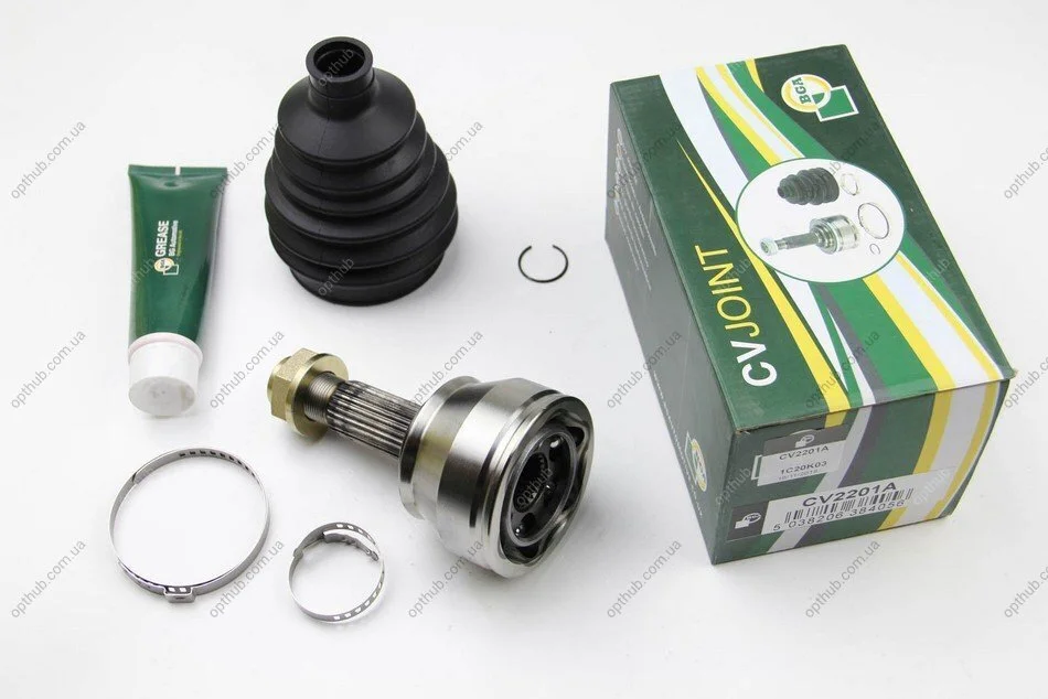 ШРУС со смазкой в комплекте FIAT DOBLO 2006-2010, FIORINO 2008-, IDEA 2006-2007, PUNTO 2003-2006, QUBO BGA CV2201A (фото 1)