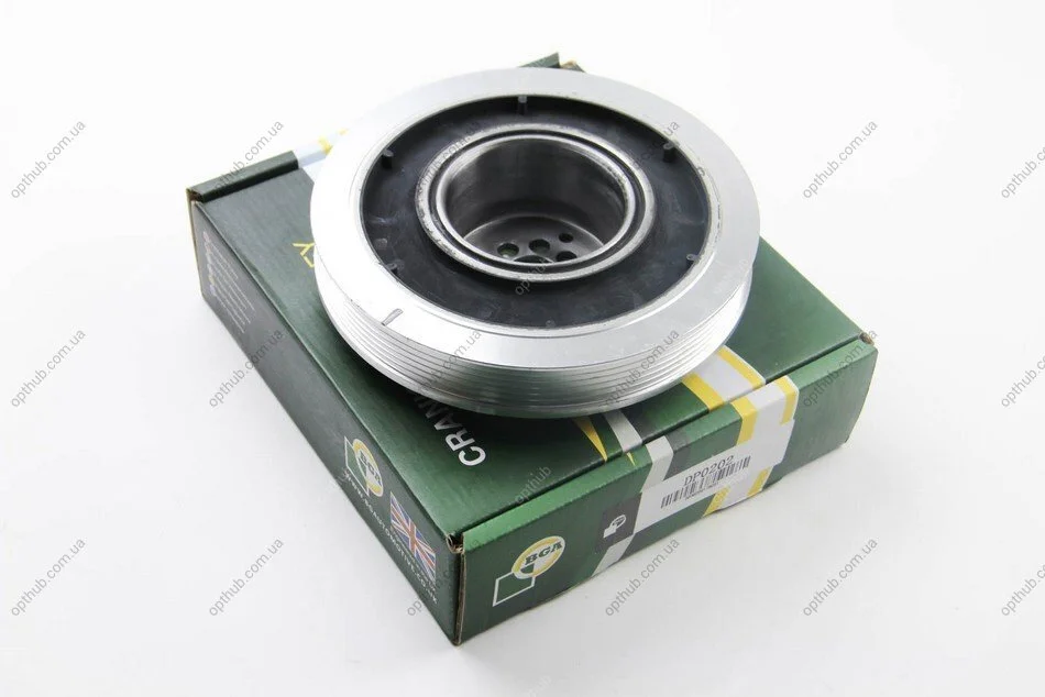 Шків ременя генератора AUDI A4 2006-2010, A6 2006-2008, A8 2005-2010, ALLROAD 2006-2009, Q7 2006-2007, BGA DP0202 (фото 1)