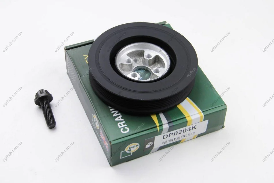 Шків ременя генератора AUDI 80 1992-1995, A6 1995-1997, FORD GALAXY 1998-2000, SEAT ALHAMBRA 1998-2000 BGA DP0204K (фото 1)