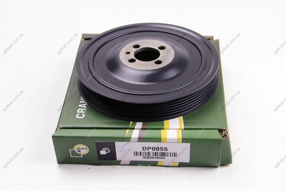 Шків ременя генератора OPEL / VAUXHALL ASTRA 2007-2011, SIGNUM 2004-2008, VECTRA 2004-2009, ZAFIRA 2005 -ua BGA DP0855 (фото 1)