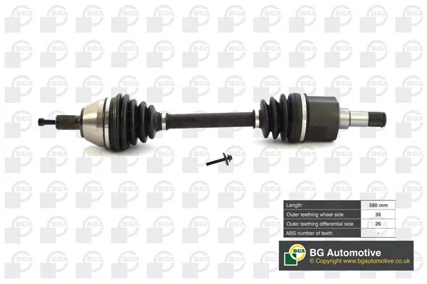 Піввісь VOLVO C30 2006-2014, S40 2006-2013, V50 2006-2013, V70 2010-2013 -ua BGA DS2327L (фото 1)