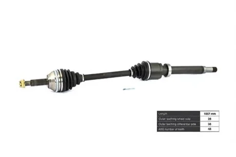 Піввісь FORD TRANSIT 2008-2012, TRANSIT TOURNEO 2008-2012 -ua BGA DS2351RA