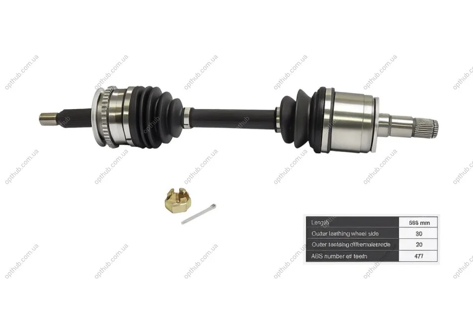 Піввісь MITSUBISHI L200 (KA_T, KB_T) - 2.5 DI-D (KA4T) -ua BGA DS6101L (фото 1)