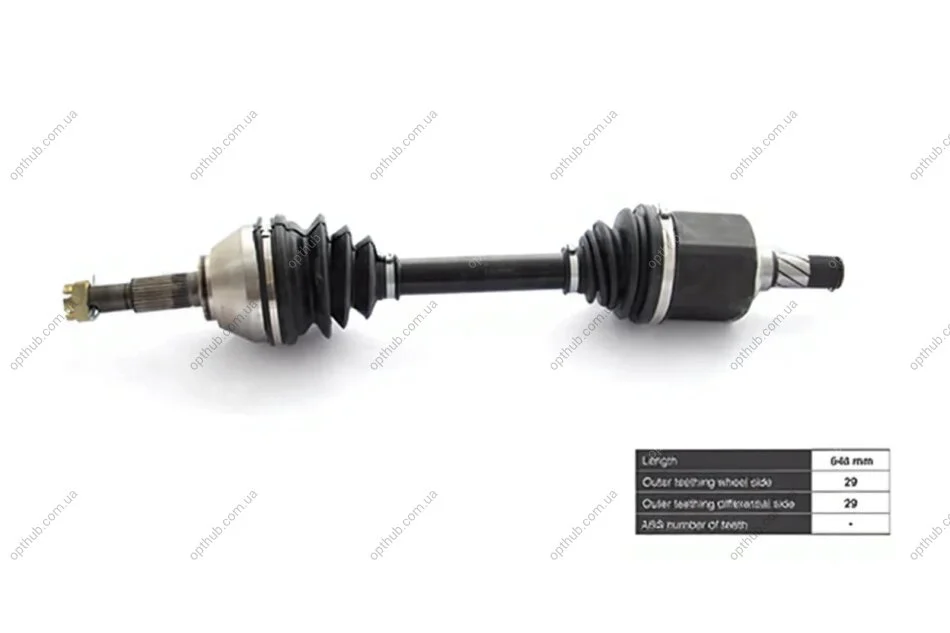 Піввісь NISSAN QASHQAI 2008- -ua BGA DS6317L (фото 1)