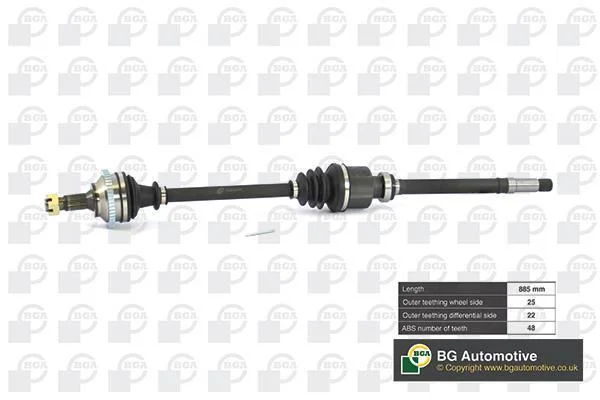 Піввісь BGA DS6722RA (фото 1)