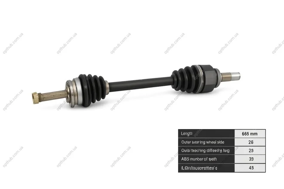 Полуось TOYOTA COROLLA (_E12_) – 1.6 VVT-I (ZZE121_); СЛЕВО BGA DS7610L (фото 1)