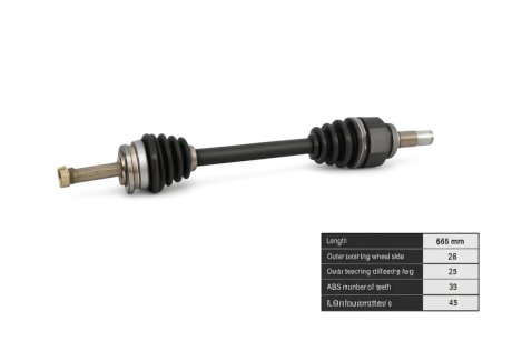 Піввісь TOYOTA COROLLA (_E12_) - 1.6 VVT-I (ZZE121_); ЛІВОРУЧ BGA DS7610L