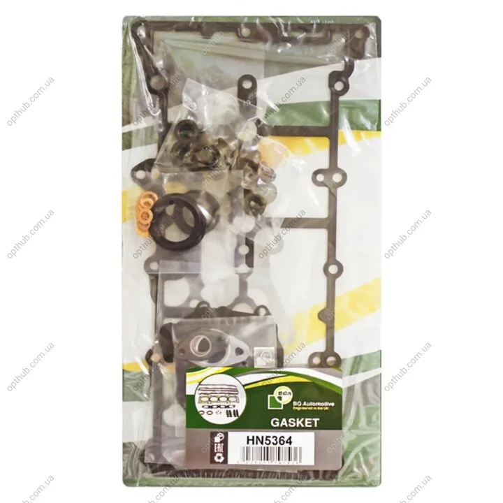 Комплект прокладок з різних матеріалів HEAD SET БЕЗ Г/Б ALFA ROMEO 147 2009-2009, 156 2005-2006, GT 200 BGA HN5364 (фото 1)