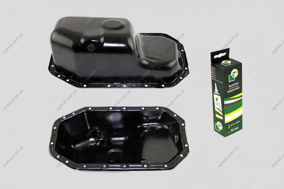 Поддон картера ДВС VAG 1.4 16V AUA/BBY 02- SKODA FABIA/ROOMSTER 2007- БЕЗ ОТВ. ПОД ДАТЧИК BGA SP9604 (фото 1)