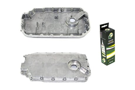 Піддон картера ДВЗ AUDI A4 2004-2006, A6 2002-2005, SKODA SUPERB 2003-2008, VOLKSWAGEN PASSAT 2003-2005 BGA SP9610