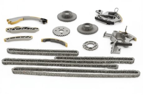 Комплект привідного ланцюга AUDI A4 AUK 2006-2009 [4 ЛАНЦЮГА + ЗІРКИ] -ua BGA TC0195FK