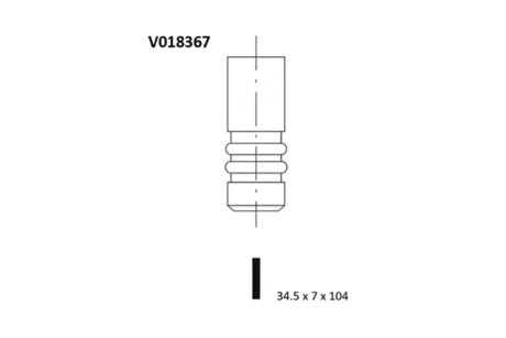 Клапан двигуна BGA V018367