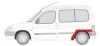 Ремонтна частина крила задн лів CITROEN BERLINGO I PEUGEOT PARTNER 2D 07.96-10.08 BLIC 6504-03-0550591P (фото 2)