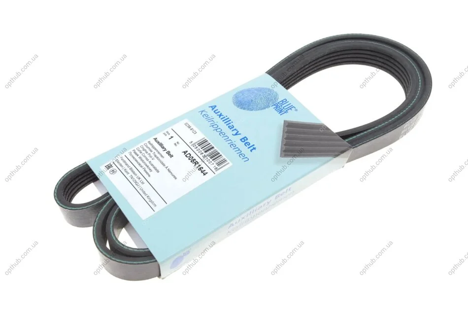 Ремінь генератора поліклиновий BLUE PRINT AD05R1644 (фото 1)