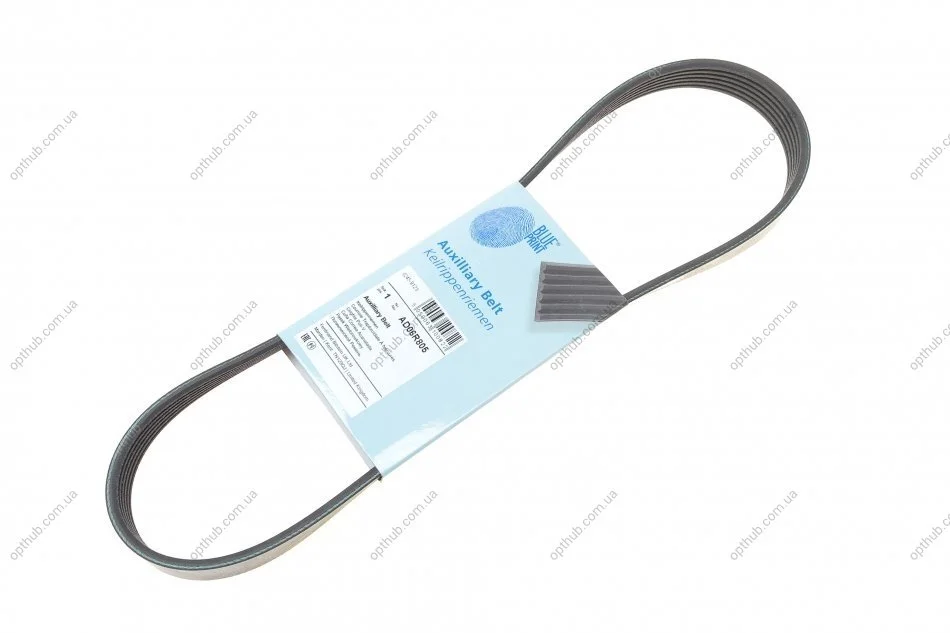 Ремінь генератора Citroen Berlingo/Peugeot Partner 1.6HDI/ Ford Fiesta/ Focus 1.4-1.6 TDCi 01- UA63 BLUE PRINT AD06R805 (фото 1)