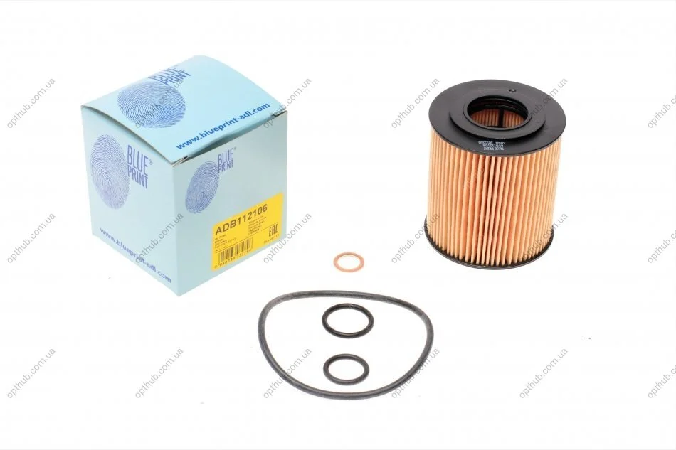 Фільтр масляний BMW 3 (E46/ E90) / 5 (E60)/ X3 (E83) 1.6/ 2.0/ 1.8/ 2.0 UA63 BLUE PRINT ADB112106 (фото 1)