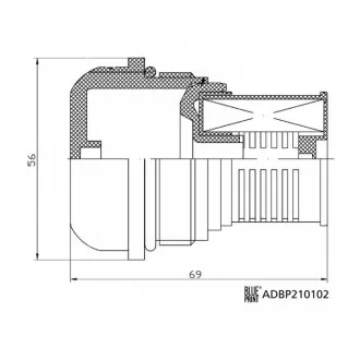 Фільтр АКПП VW-AUDI 02D 525 558 A BLUE PRINT ADBP210102