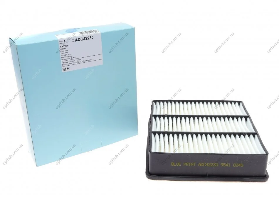 Фільтр повітряний Mitsubishi (вир-во Blue Print) BLUE PRINT ADC42230 (фото 1)