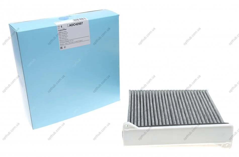 Фільтр салону вугільний Mitsubishi (вир-во Blue Print) BLUE PRINT ADC42507 (фото 1)