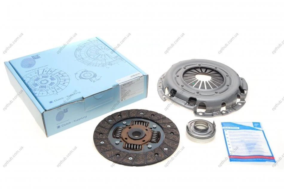Комплект зчеплення Mitsubishi Lancer 1.3/1.6 02- (d=200) z=20 (+вижимний) (opt-om) BLUE PRINT ADC430121 (фото 1)