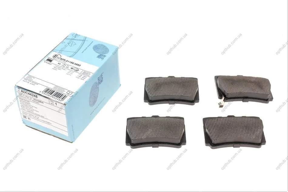 Колодки гальмівні задні дискові Mitsubishi (вир-во Blue Print) BLUE PRINT ADC44248 (фото 1)