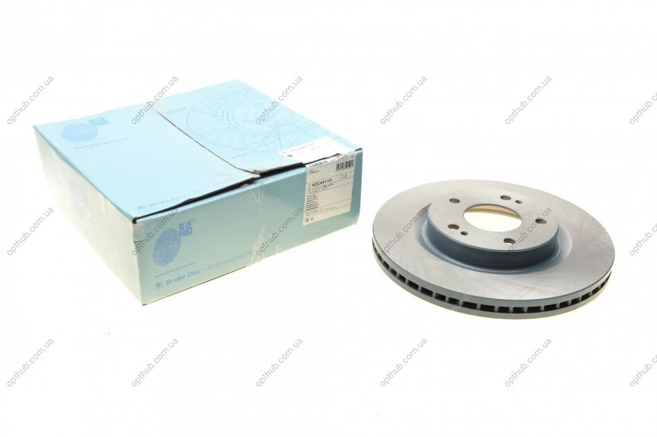 Диск гальмівний передній Mitsubishi Grandis (вир-во Blue Print) BLUE PRINT ADC443100 (фото 1)
