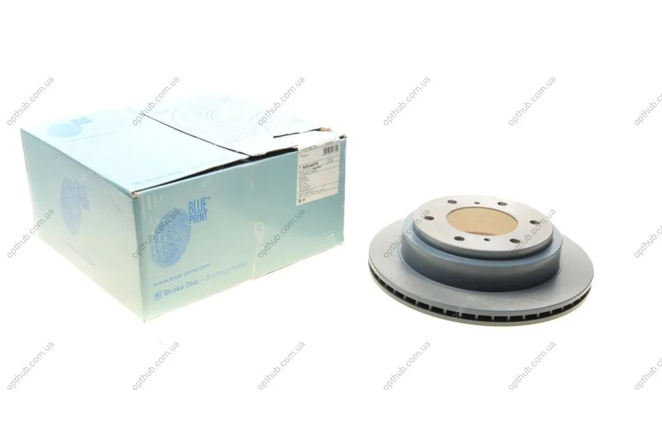 Диск гальмівний задній Mitsubishi (вир-во Blue Print) BLUE PRINT ADC44379 (фото 1)
