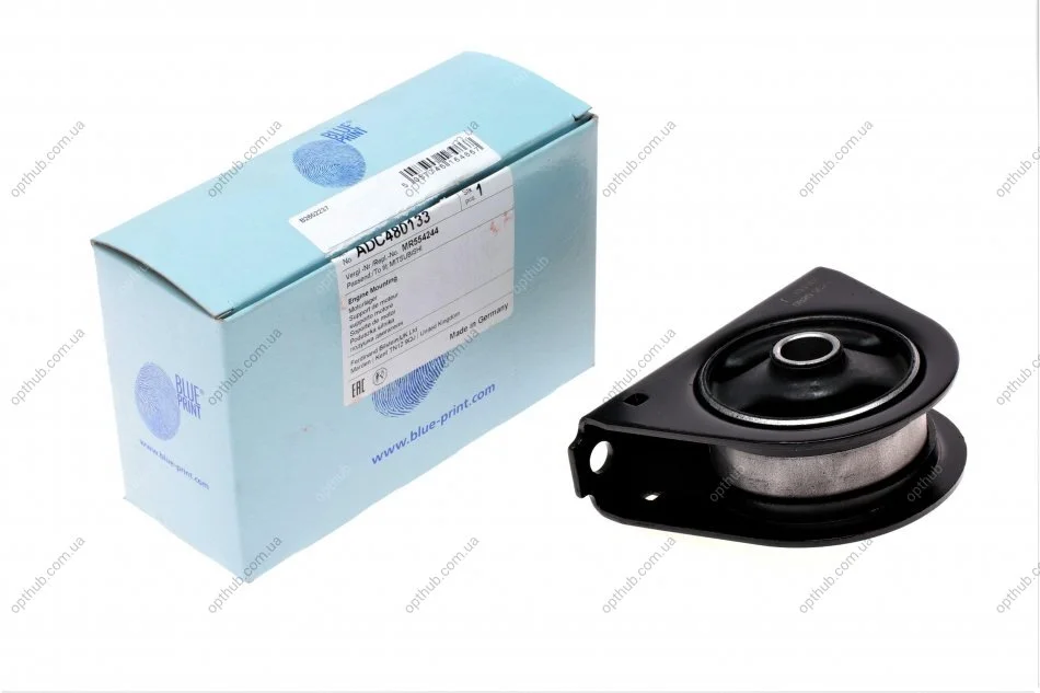 Подушка двигуна (передня) Mitsubishi Lancer 1.6 02- (opt-om) BLUE PRINT ADC480133 (фото 1)
