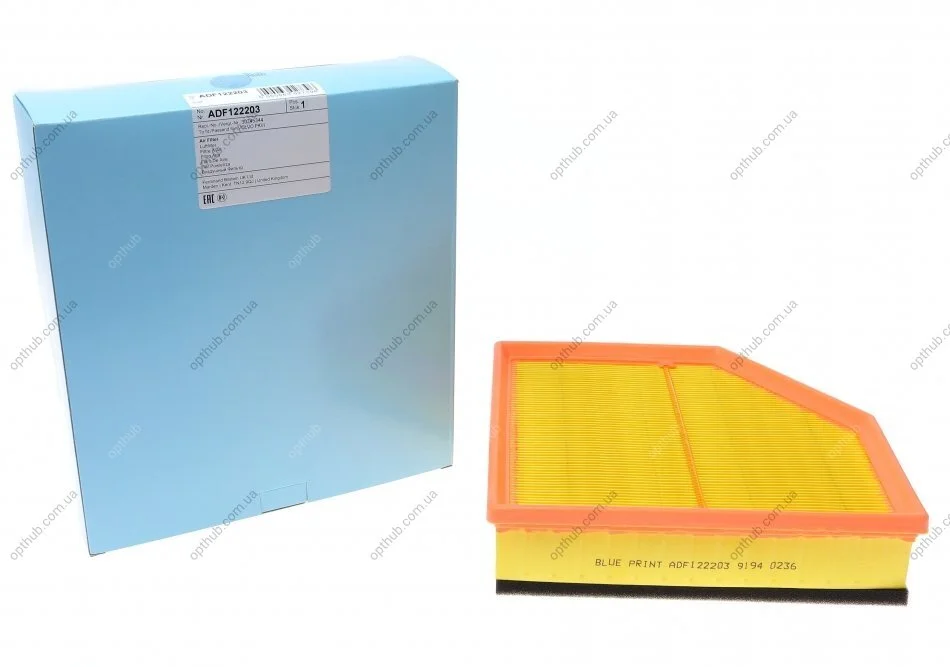 Фільтр повітряний Volvo (вир-во Blue Print) BLUE PRINT ADF122203 (фото 1)