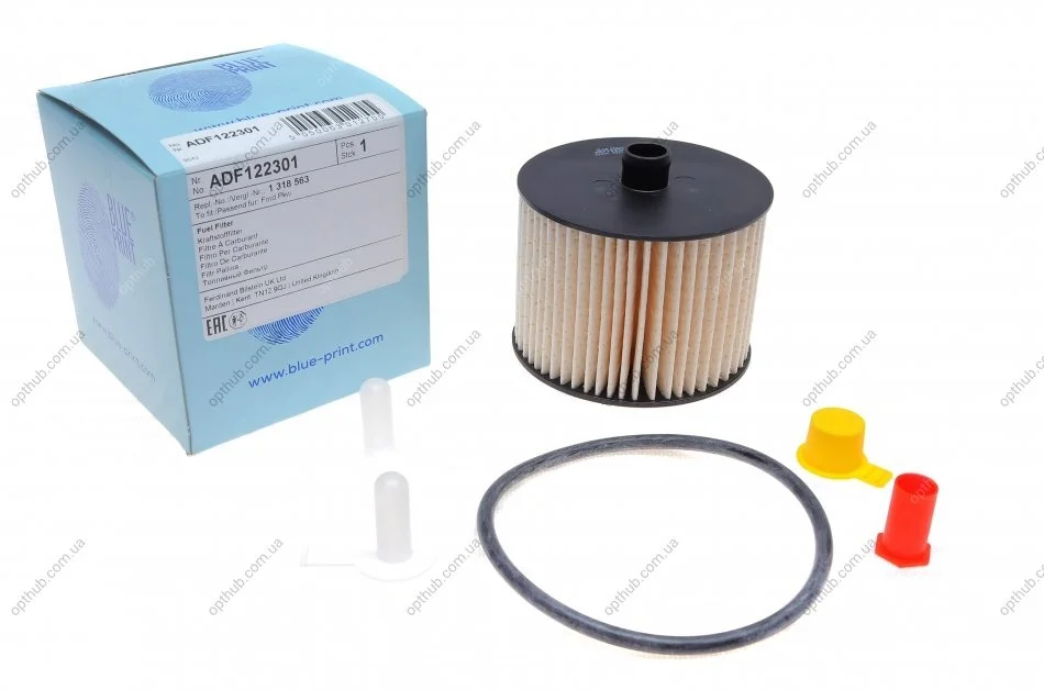Фільтр паливний Fiat Scudo 2.0 D 99-16 Citroen C4 04-15/C5 2.0 HDi 08- UA63 BLUE PRINT ADF122301 (фото 1)