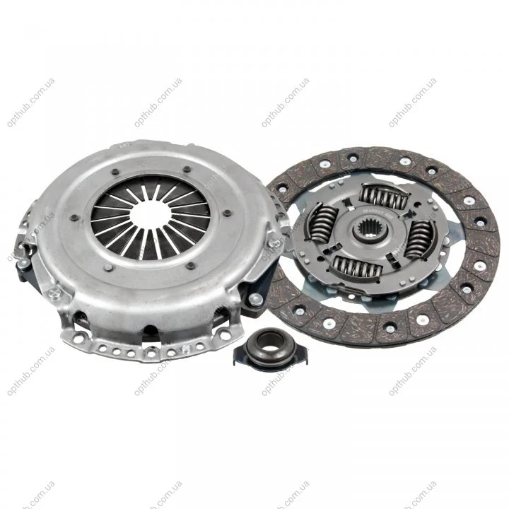 Комплект зчеплення Ford Escort/Fiesta 1.8 D 85-01 (d=222mm) (+вижимний) UA63 BLUE PRINT ADF123003 (фото 1)