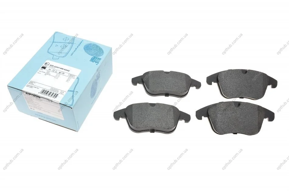 Колодки гальмівні (передні) Land Rover Freelander/Ford Mondeo IV 1.8-2.5 07- UA63 BLUE PRINT ADF124205 (фото 1)