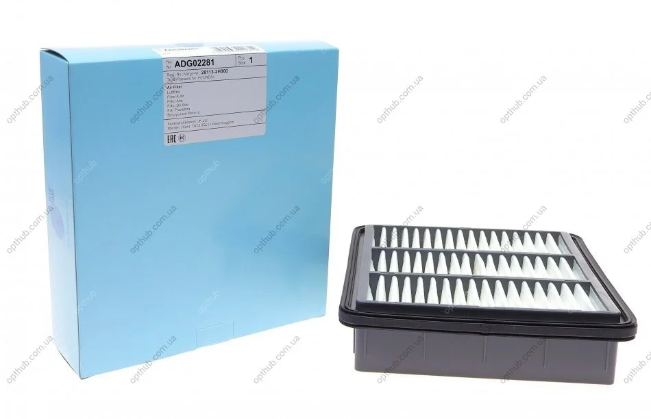 Фільтр повітряний Hyundai, KIA (вир-во Blue Print) BLUE PRINT ADG02281 (фото 1)