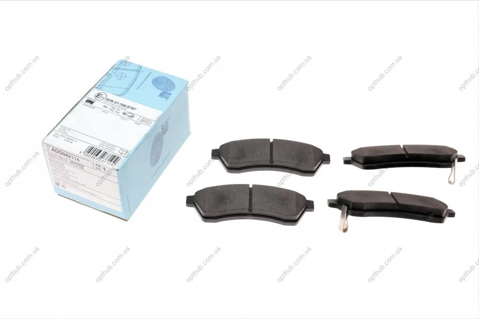 Колодки гальмівні (задні) Chevrolet Epica 2.0-2.5 2.0 TDCi 05- (121x39x14) (opt-om) BLUE PRINT ADG042114 (фото 1)