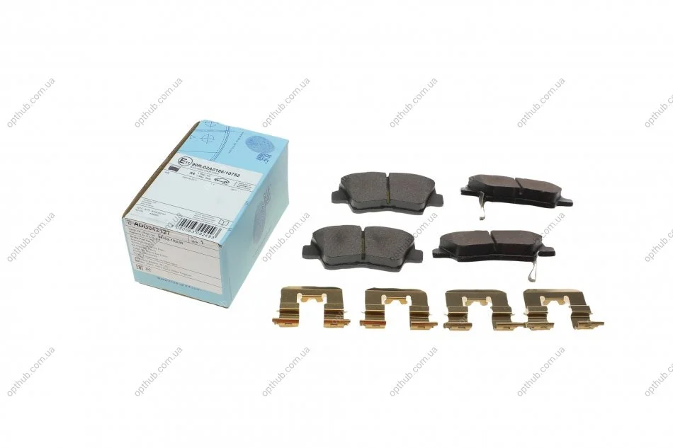 Колодки гальмівні (задні) Hyundai Accent IV 1.4-1.6 10-17/Kia Rio 1.4-1.6 10-17/Optima 1.6-2.4 UA63 BLUE PRINT ADG042127 (фото 1)