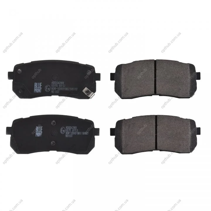 Колодки гальмівні (задні) Hyundai H-1 07-/Starex 97-/iX55 08-12/Kia Carnival 05-15/Sorento 15- UA63 BLUE PRINT ADG04289 (фото 1)