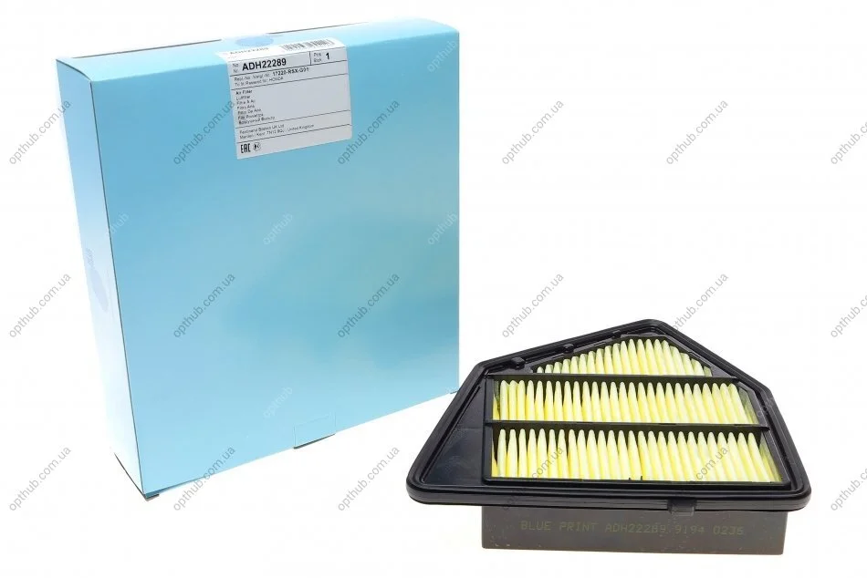 Фільтр повітряний HONDA (вир-во Blue Print) BLUE PRINT ADH22289 (фото 1)